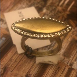 Silpada K & R Brass Cubic Zirconia Ring